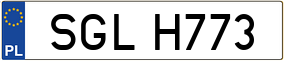 Trailer License Plate